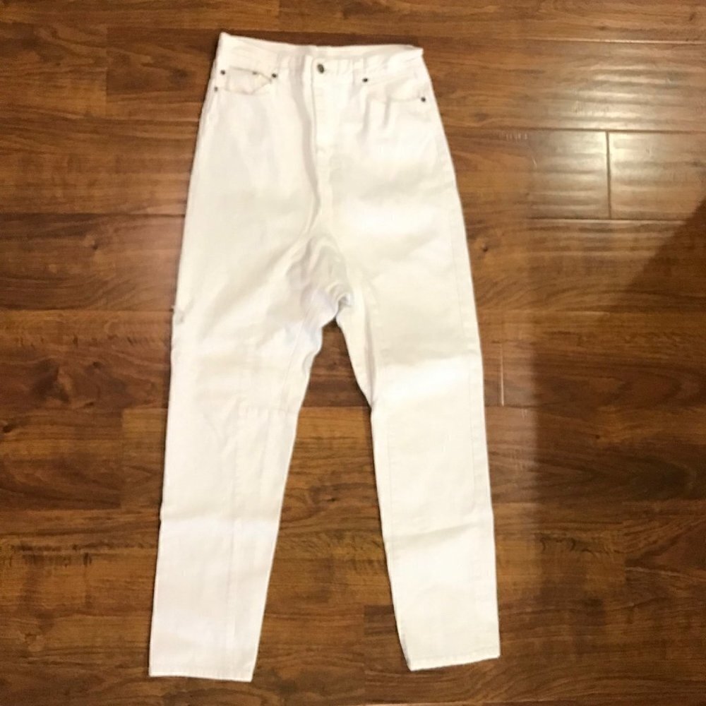 Ksubi dropped crotch white jeans 24”